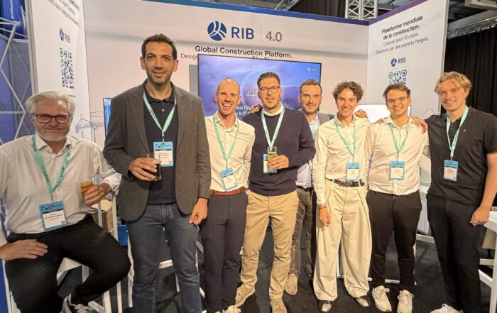 Teamservices en RIB Software samen op de RIB-stand tijdens Digital Construction Day 2026.