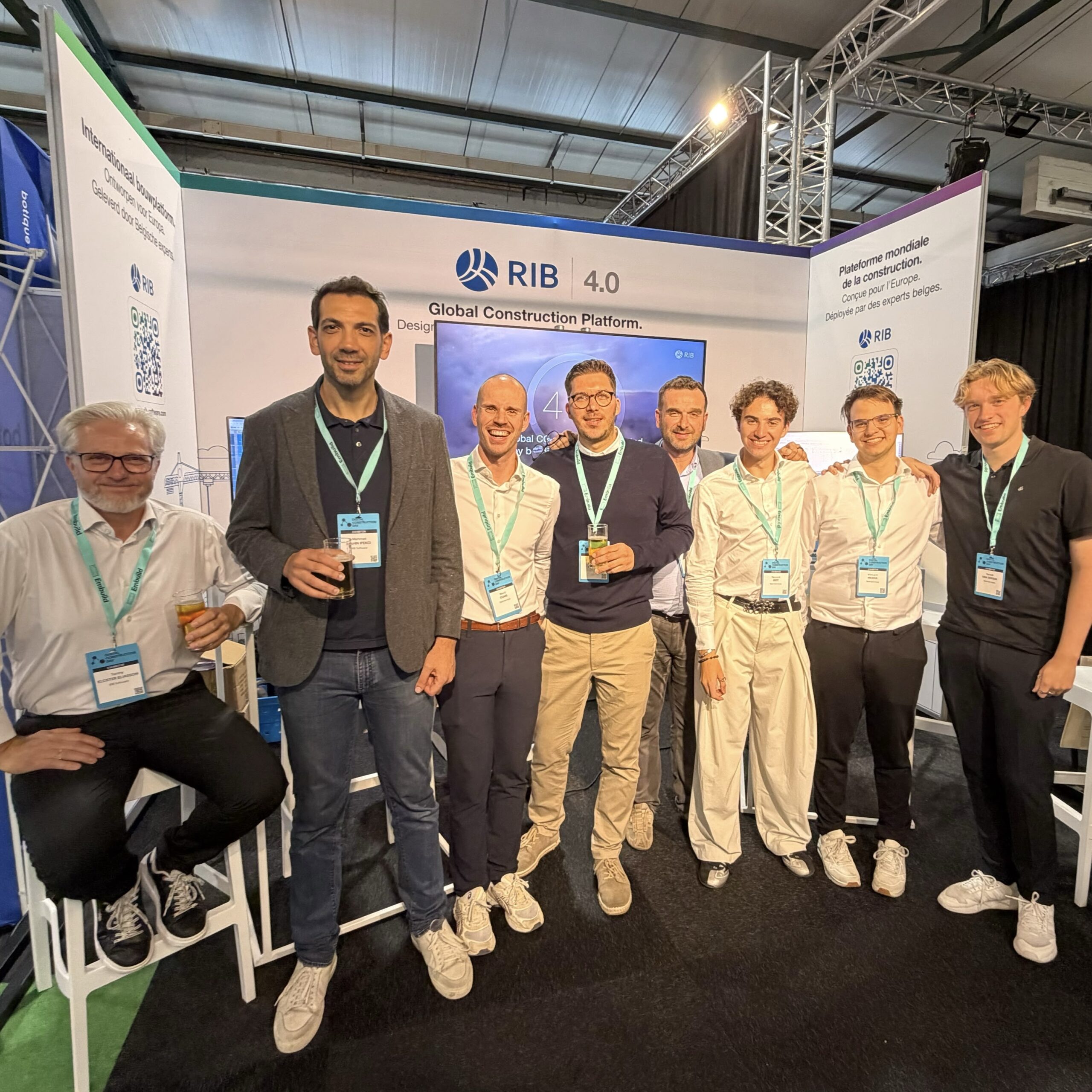 Teamservices en RIB Software samen op de RIB-stand tijdens Digital Construction Day 2026.